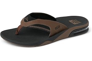 Reef Fanning, Chanclas Hombre, Black and Tan, 43 EU