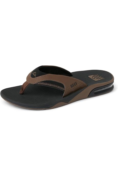 Tongs Reef Fanning 2 - Sandales Homme Avec Décapsuleur Intégré - Semelle Confortable - Style Détente