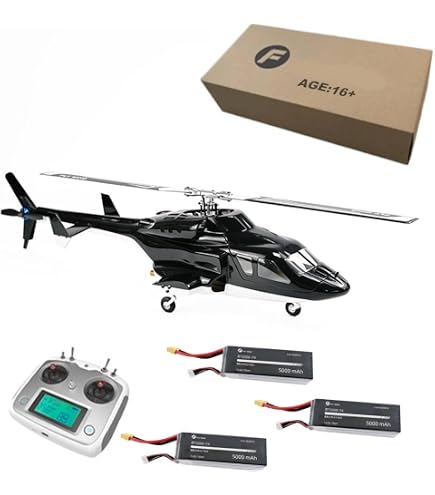 ControlCraze Airwolf Hélicoptère RC AW-911 – Échelle 1/34 – 9CH – GPS – Moteur Brushless – Version RTF