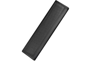 MORECHIOCE Correa de Hombro para Coche PU,MoreChoice Almohadilla Universal para Cinturón del Automóvil Funda cómoda para Cinturón para Hombro Funda Transpirable para la Correa del Hombro del Cinturón,Negro