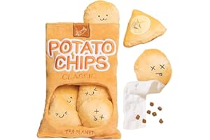 Gehanico Schnüffelpuzzle Spielzeug für Hunde 2023 Neue Hund Anreicherung Mentale Stimulation mit Sound für Natürliche Nahrungssuche Intelligenz Spielzeug für Hunde Chips und Kartoffel Spielzeug