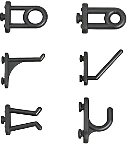 Gancio Per Pannelli Forati In Nylon 20 Mm – 200 Pezzi, Portautensili E Organizer Da Parete, Modello B01