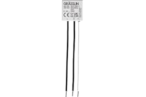 Grässlin 49.01.0001.1 Trim 100 - Regulador de intensidad con función de memoria para LED, halógeno e incandescente, fácil montaje empotrado, detección automática de carga, perfecto para reequipamiento