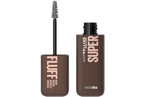 Maybelline New York Mascara Volumizzante per Sopracciglia, Sopracciglia Piene e Soffici, Formula Leggera in Mousse, Superfluff, Tonalità: Deep Brown, 4,7 ml