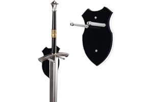 WANLIAN Épée murale support d’épée crochet mural affichage cintre support mural pour épée poignard hache keyblade pas d’épée-affichage vertical (Noir 1 set)