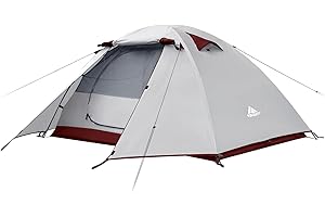 Forceatt Tenda Campeggio 2-4 Persone, Impermeabile Antivento Tenda a Due Porte, Ultra-Leggero Facile da Installare Tende da Campeggio, per Campeggio, Spiaggia, Arrampicata, Escursionismo