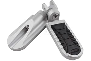 KYN Do BMW R1250GS 2019 2020, R1250 GS ADV 2019-2020, R1200GS 2017-2018, R1200 GS ADV 2014-2018, podnóżek motocyklowy, obrotowy, regulowane podnóżki (B-srebrne)