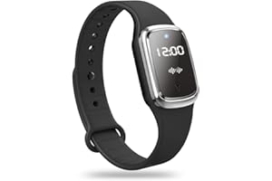 CLASHOP Ultrasuoni Bracciale Repellente Mosquito Repellent Braccialetto Antizanzare per zanzare Orologio elettronico Intelligente Wristband Fit Adulti e Bambini (nero)