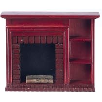 Melody Jane Puppenhaus-Kaminuhr Aus Mahagoniholz – Miniatur-Zubehör Für Wohnzimmer Im Maßstab 1:12