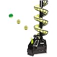 hzexun Tennis Ball Machine Tennis Ball Tosser Adjustable&Portable w/Oscillation Ball Launcher Tennis Serving Machine Accurate&Efficient Feed Machine Plug In/Batteries 30 Balls for Adults Children