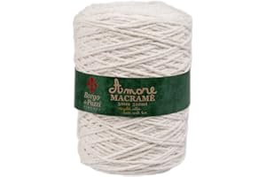 BORGO DE' PAZZI FIRENZE 310 metri corda macramè 3mm misto cotone fatto in Italia disponibile in 18 colori (ECRU)