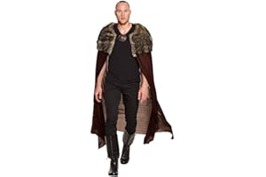 Boland 71015 - Cape chasseur, brun, cape, surplis, médiéval, chevalier, costume, fête à thème, fête de thème, carnaval