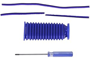 LICHIFIT repuesto de tira adhesiva de felpa suave juego de destornilladores de tubo de manguera azul para Dyson V7 V8 V10 V11, pieza de repuesto para aspiradora