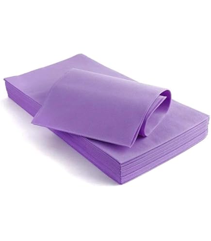 25 Tovaglie TNT Lilla 100x100 Cm, In Tessuto Non Tessuto, Per Ristoranti E Feste, Colore Lilla