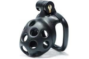 WOLWES Jaula de entrenamiento de resina para hombre (anillos planos) A98