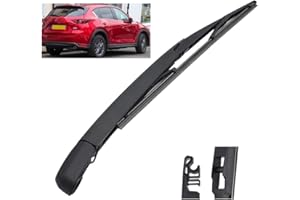 AUTOPIXL Kit de balais et bras d'essuie-glace arrière de 14 pouces compatible avec Mazda CX-5 CX5 KF 2017-2023, brosse de pare-brise, de hayon et de fenêtre