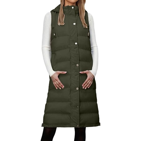 Gilet Lungo Invernale Donna Con Cappuccio – 100g Imbottitura, Trapuntato, Leggero E Termico Per Trekking E Città