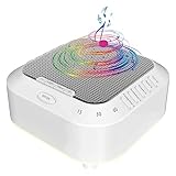 White Noise Machine, Sleep Sound Machine With 28 Soothing Sounds Usb Rechargeable Auto-off Timer, Memory Function & Night Light Sound Therapy For Sleeping For Baby, Kids And Adults