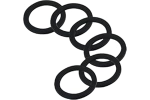 Qrity 6 Pcs Rondelles en Caoutchouc avec Joint Torique, Joints en Caoutchouc Plats pour Tuyaux, Bassins D'eaux Usées, OD 60mm, ID 51mm