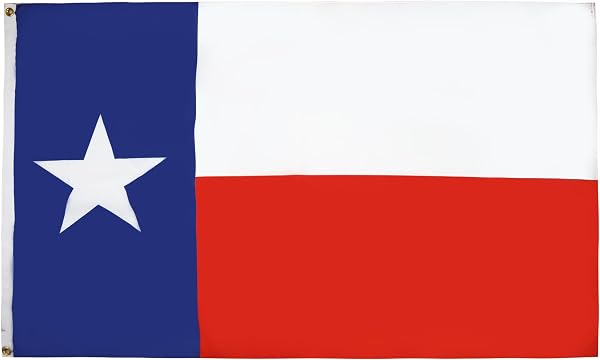 AZ FLAG - Flagge Texas - 90x60 cm - Bundesstaat Texas Fahne 100% Polyester mit Messing-Ösen - 50g - 1