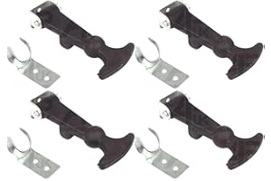 APUK 4x Rubber Bonnet Boot Fastener Catch Pull Strap Pannel Hook Tractor Lorry Boat