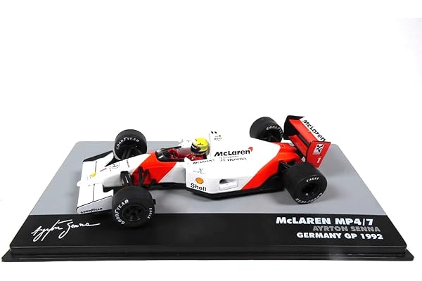OPO 10 - Voiture Formule 1 1/43 Compatible avec McLaren MP4/7#1 Ayrton Senna Germany GP F1 1992 (723)