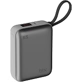 Bix PB120 20000mAh PD 65W Cep Boyu Kompakt Tasarımlı Dijital G&ouml;stergeli Powerbank Taşınabilir S&uuml;per Hızlı Şarj Cihazı (Gri)