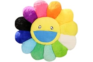 Zinsale Cute Flower Floor Pillow Cushion Throw Pillow Indie Room Decor Pillow for Teens Tweens Girls Plush Stuffed Toy for Kids Reading Nook Watching TV Bedroom (7 Color, 60cm)