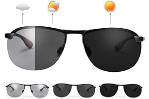 MIRYEA Gafas de Sol Hombre Deportivas Polarizadas Fotocromaticas Para Hombre y Mujer Conducción Ciclismo Moto Pesca Esqui Golf Deporte Al Aire Libre Rectangulares Protección UV