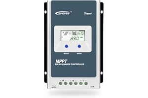 EPEVER® 20A Contrôleur de charge solaire MPPT Tracer AN Series avec 12V/24V DC Identification automatique de la tension du système pour panneau solaire 100V jusqu'à 130W/260W (20A)