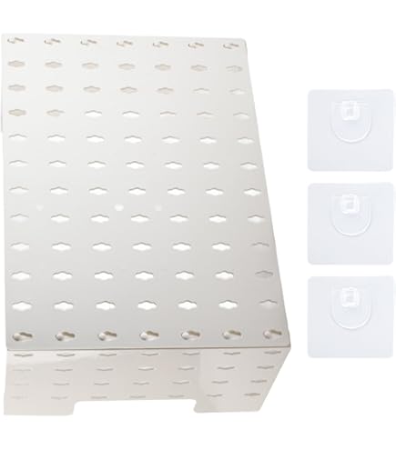 Pannello Forato Con Scaffale E Copertura Per Tubo Gas - Adesivo No Fori - Per Cucina E Camera - Foto 2