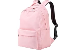 PEUIGNAO Zaino Scuola Media Superiore Università Elementare PC Portatile Ragazza Zainetto Donna Viaggio Zainetti Bambina Zaini Universitari Scolastici Femminili Daypack Zaino Medie Superiori Scolastico Rosa