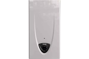 Ariston Fast EVO X - Scaldabagno a Gas Istantaneo Camera Aperta 14L/Metano Innovativo Display LCD per Regolazione Temperatura e Rilevamento Fiamma di Massima Sicurezza 22.52x26x58, Classe Energetica A