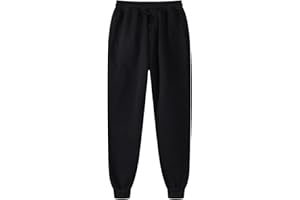 GÉNÉRIQUE Pantalon de Jogging Femme Sweatpants Taille Élastiqué avec Poches Pantalons de Survêtement Mode Sport Uni Sarouel Jogging Pantalon Workout Training Chaud Pants Automne Hiver 2025