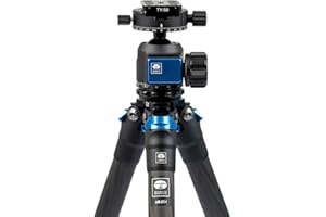 SIRUI AM-254 portatile viaggio carbonio fibra Treppiede Cavalletto Treppiedi Tripod per Camera Reflex Fotocamera con testa a sfera A-10R altezza 16-125. 4cm Capacità di carico 12kg