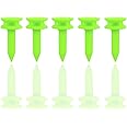 Desenda 50pcs Small Golf Tees Plastic Reusable Castle Golf Tees Green Golf Tees 1 inch