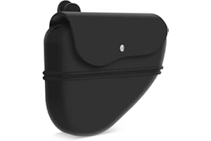 AEMIAO Bolsa de golosinas para Perros, Bolsa de Silicona para Entrenamiento de Perros, Bolsa de Comida para Perros portátil con Cierre magnético y Clip de Cintura (1PCS, Negro)