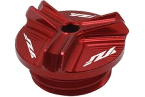 LONGGREAT Motorrad Aluminium öldeckel Schraube Filter Cap Tank Abdeckungen Für Yamaha YZF R1 R3 R6 R7 R1M R1S R6S R125 R25 R15 (Rot)