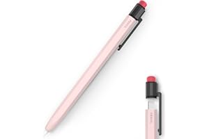 TRONWIN Hülle für Apple Pencil 1. Generation Silikonhülle Anti-Rutsch Apple Pencil 1 Schutzhülle Klassische Hülle mit Stabilem Clip Kompatibel mit Apple Pencil 1. Generation (Rosa)
