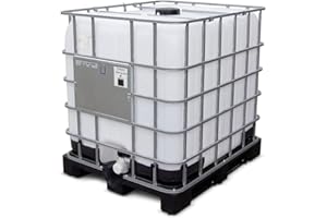 PEQUINSA Depósito de 1000 litros. IBC-GRG. Ideal para Almacenamiento de Agua y Otros fluidos.