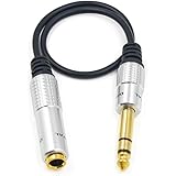 Maxhood 6.35mm (1/4 inch) Stereo Male Plug to 6.35mm Female 1/4" TRS Jack Audio Cable Stereo Cord, Headphone Extension Cable,