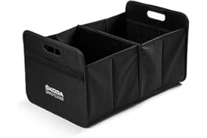 Skoda 000061104B - Cestino pieghevole per la spesa, colore: Nero