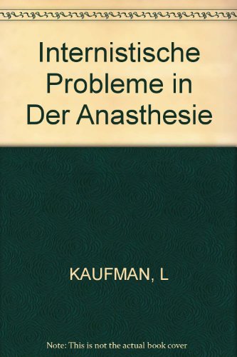 Internistische Probleme in der Anästhesie