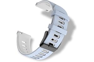 RoYiio Silicona Correa para Asas de Reloj con Ancho de 20mm,22mm, Suave y Cómodo, Correa de Silicona para Hombres Mujeres