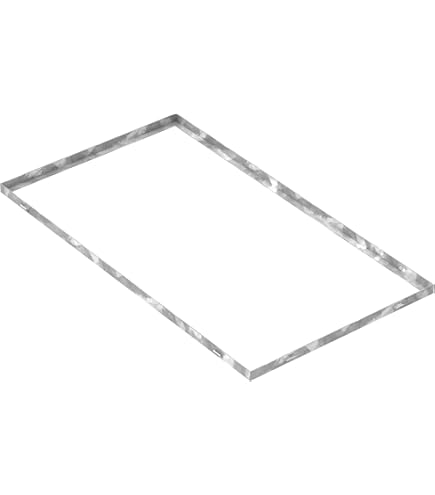 SPH Gitterrost Feuerverzinkt 500x800mm – Maschenweite 30x30mm, Mit Winkelrahmen, Begehbar