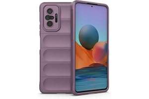 RankOne Airbag Funda de Silicona Líquida para Redmi Note 10 Pro (6.67" Inches) - PúrPUra Claro