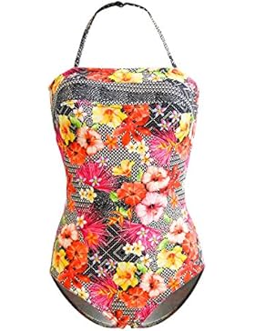 Costume da bagno Intero a Fascia Sun Playa Azalea Multicolore