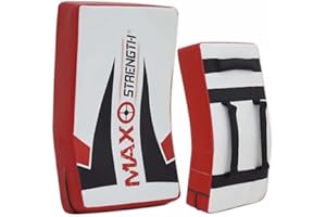 MAXSTRENGTH Gel Kick Strike Shield for Kickboxing Training | Curved Muay Thai Kicking Pad, Strike Body Shield | Great for MMA, Martial Arts, Karate Workout