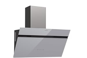 Klarstein Alina Cooker Hood - 70cm Wall-Mount Extractor Hood, 540 m³/h, Touch Control, A Energy Efficiency, LED Lighting, Quiet 63 dB, White, Ducted & Recirculating