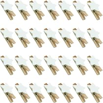 Lot De 100 Pinces à Linge En Bois étoilées - Décorations Noël, Mariage, Fête - Pinces Photos, Travaux Manuels